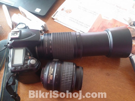 Nikon D90 with zoom+kit lens